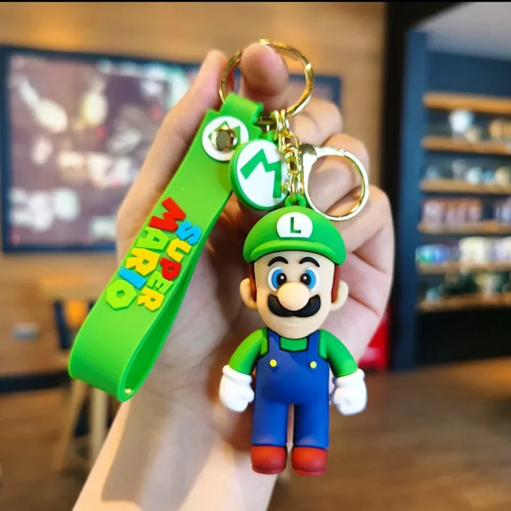 New! NINTENDO SUPER MARIO Brothers & Luigi Key Chains Action figure Pendant toy! - Picture 3 of 11